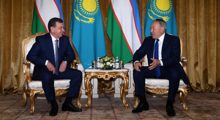 Елбасы Өзбекстан президентімен кездесті
