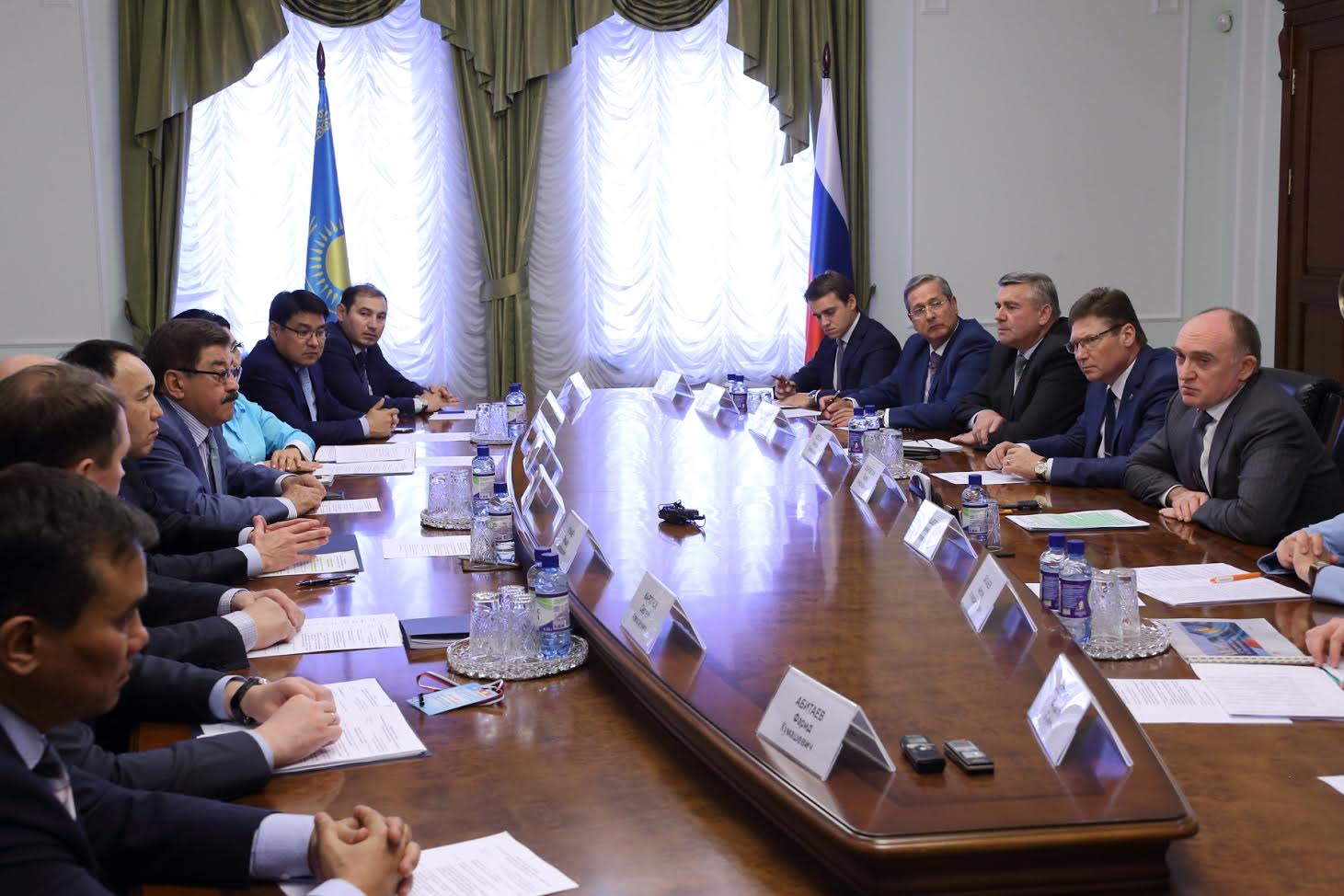 Архимед Мұхамбетов бастаған Қостанай облысының делегациясы  Челябі облысында барды