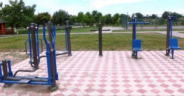 Саябаққа мүмкіндігі шектеулі жандарға арналған тренажерлар орнатылды