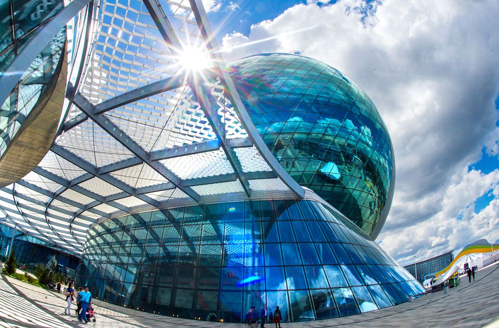 Еңбеккерлер пойызы  елордаға келді