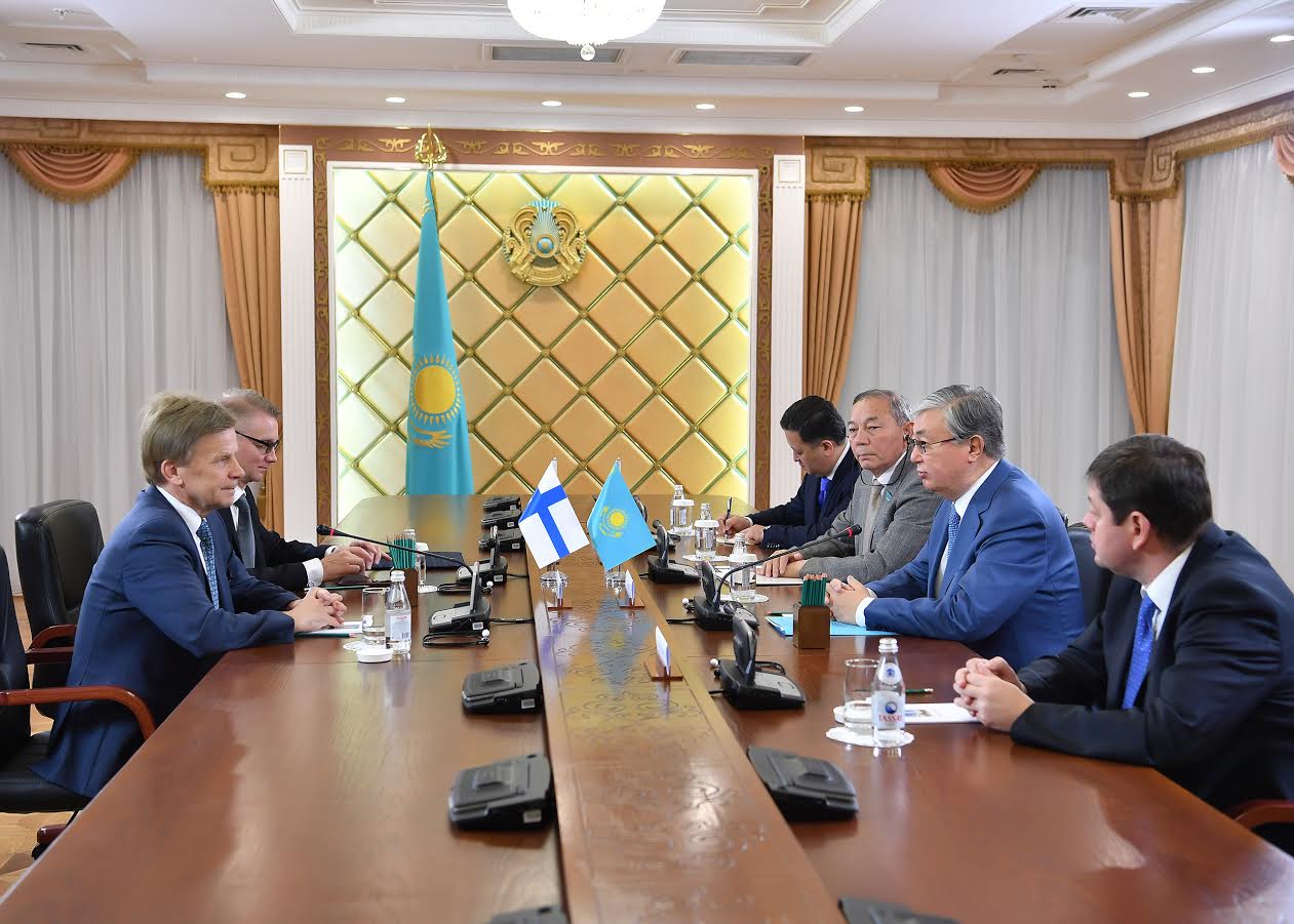 Тоқаев Финляндия Парламентінің делегациясын қабылдады