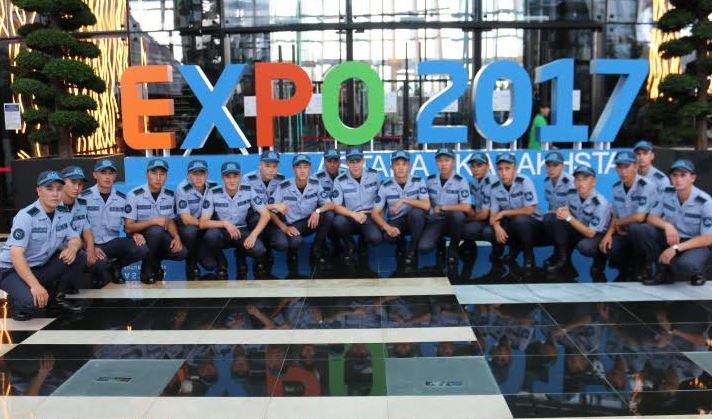  Ұлттық ұлан жауынгерлері «ЭКСПО-2017» көрмесін аралады