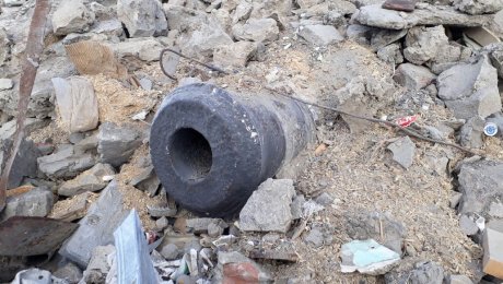 Петропавлда көне зеңбірек табылды