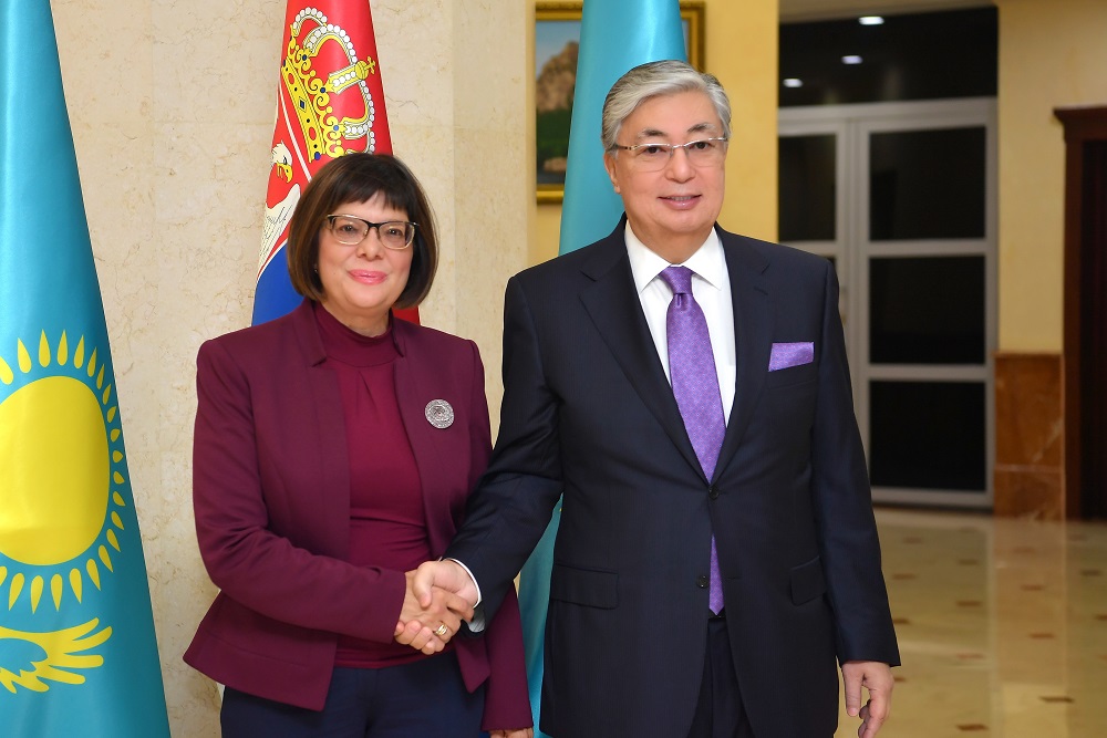 Тоқаев Сербия Халық Скупщинасының Төрағасымен келіссөз жүргізді