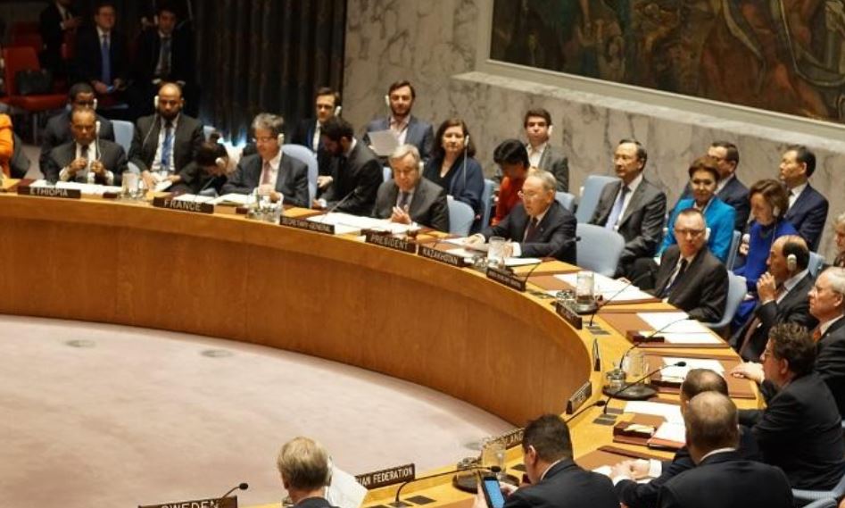 Елбасы Н.Назарбаевтың төрағалығымен БҰҰ Қауіпсіздік Кеңесінің отырысы басталды (онлайн)