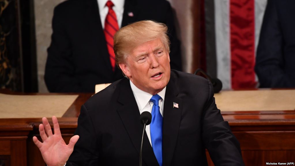 АҚШ Президенті Трамп Конгресте Жолдау жасады

