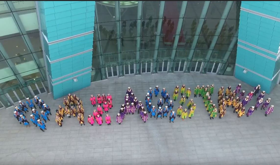 Астаналық жас өнерпаздар латын әліпбиін қолдап флешмоб өткізді