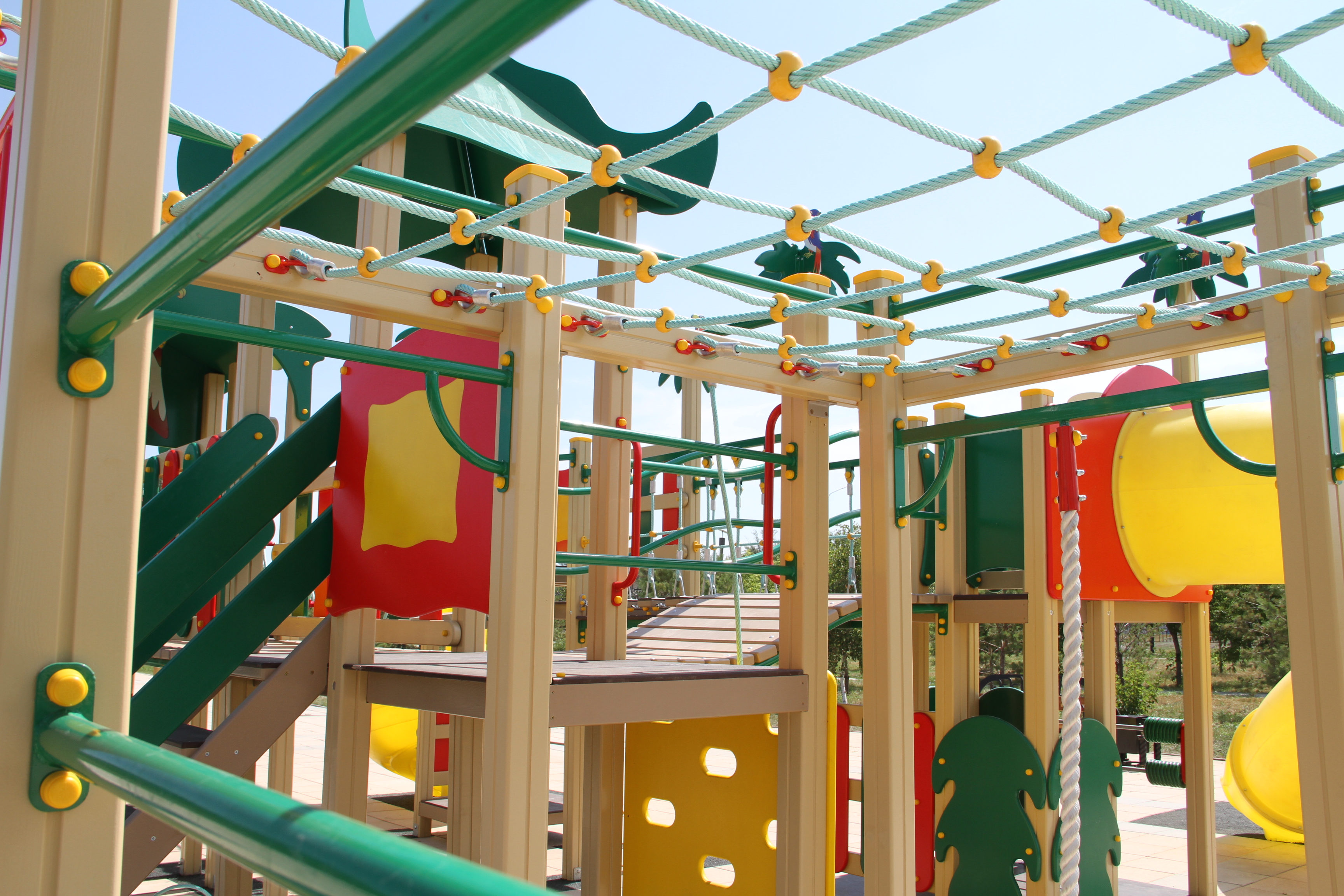 «Астаналық» саябақта балаларға арналған спорт алаңы пайда болды