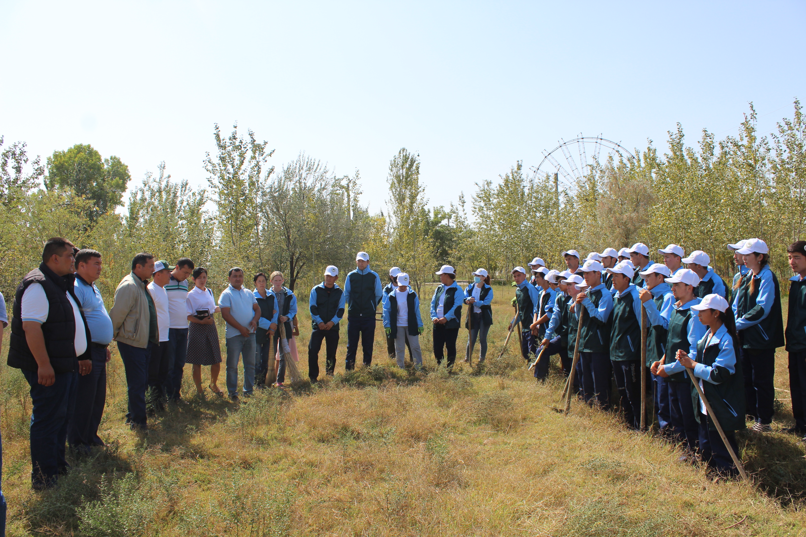 Мақтаарал ауданында «Жасыл ел» жастардың еңбек жасақтары жұмысын бастады