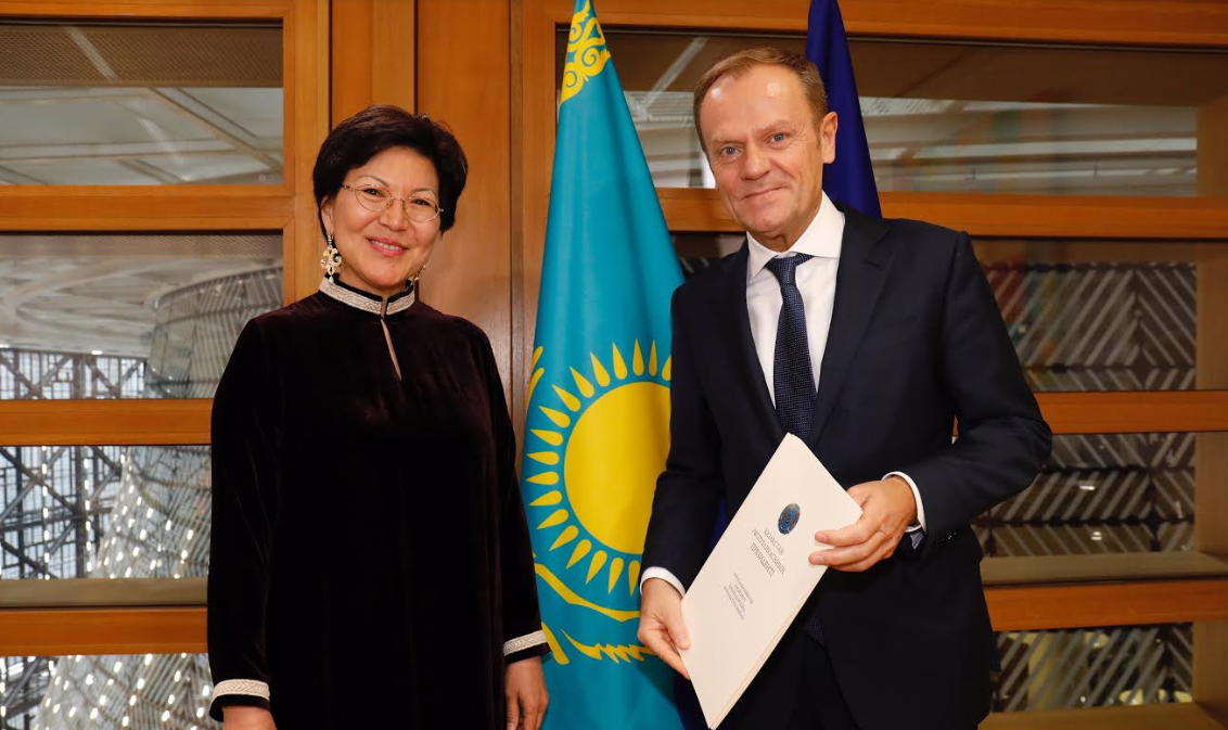 Қазақстанның Бельгиядағы Елшісі Еуропалық кеңестің Президентіне сенім грамоталарын тапсырды