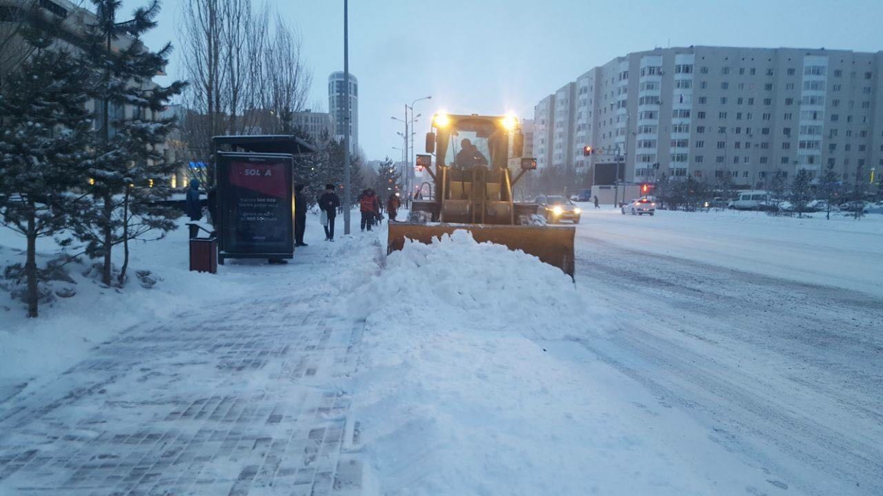 Өткен тәулікте 43 мың текше метрден астам қар жиналды