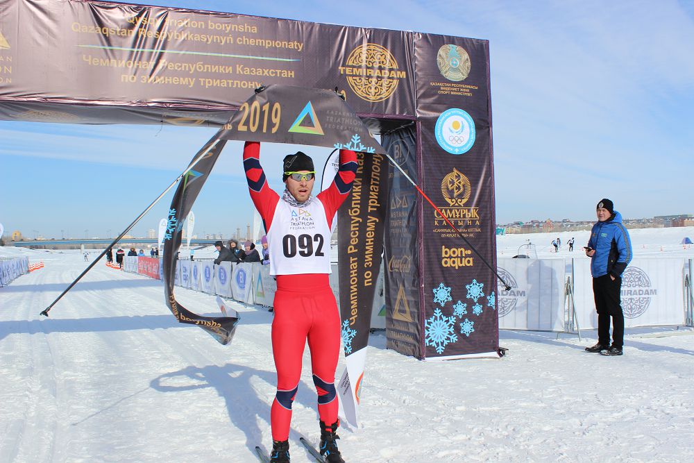 Астанада қысқы триатлон жарысы өтті