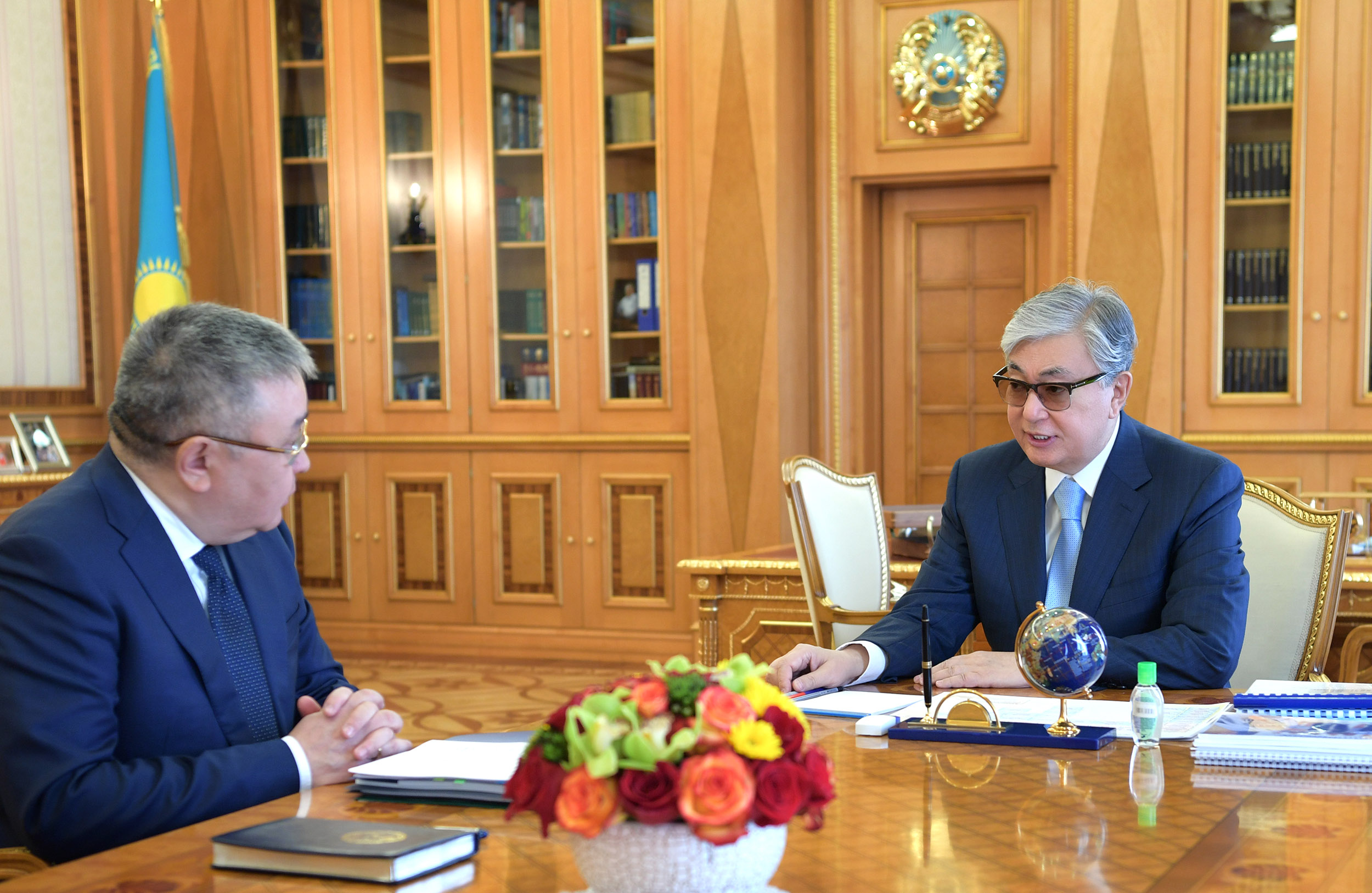 Қ.Тоқаев Жоғары Сот Кеңесінің төрағасы Талғат Донақовты қабылдады