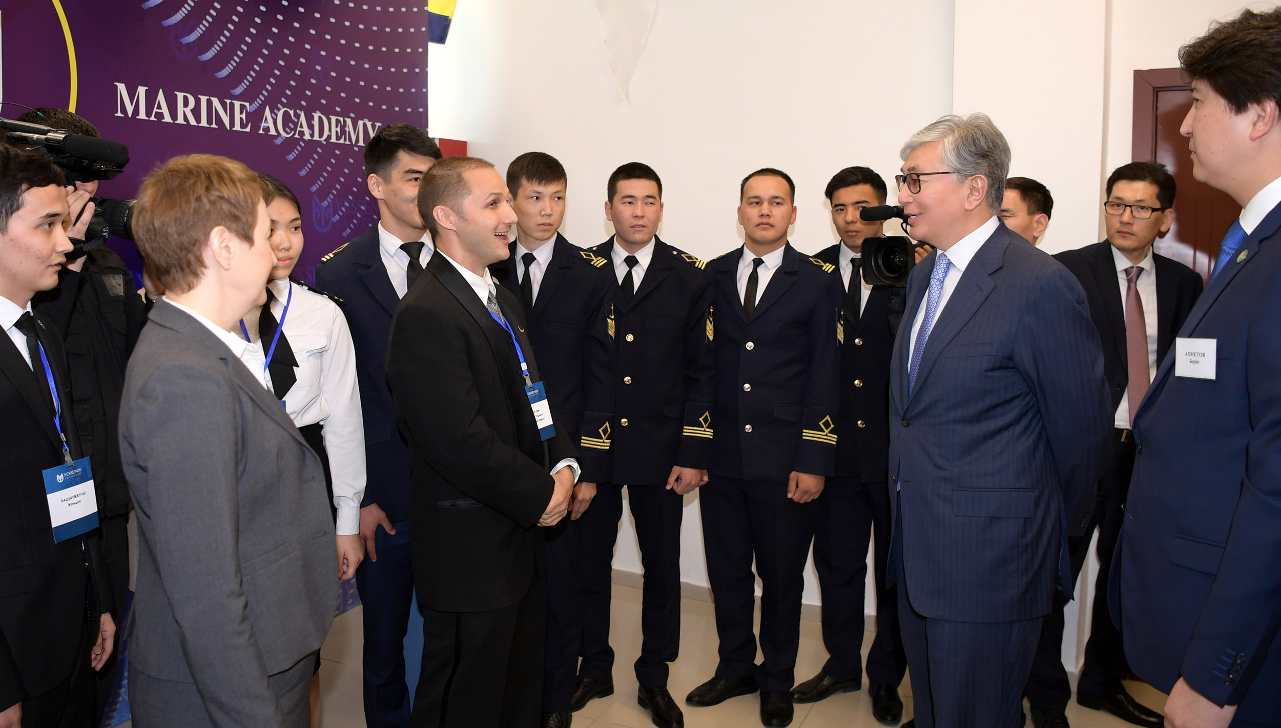 Қасым-Жомарт Тоқаев Теңіз академиясына барды