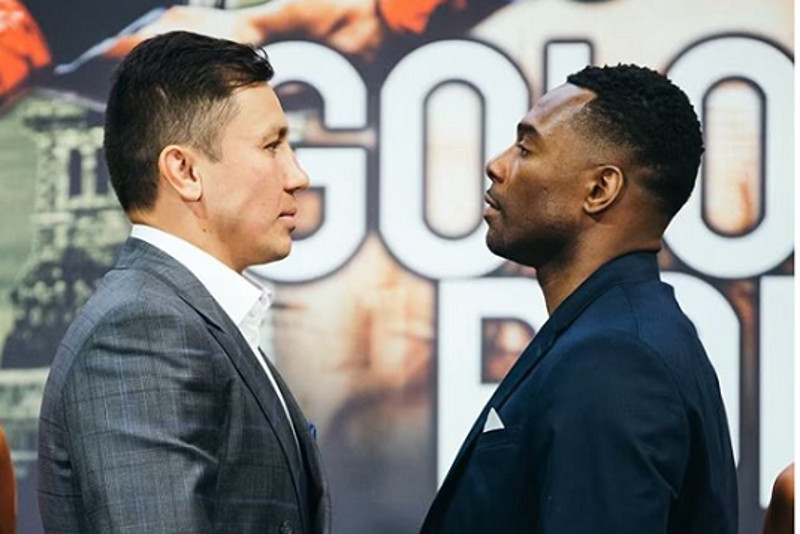 Геннадий Головкин мен Стив Роллс көз арбасты