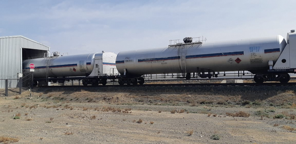 Достық-Алашанькоу теміржол өтпесі арқылы сұйытылған газ жөнелтілді