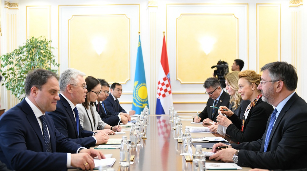 Қазақстан мен Хорватия саяси, сауда-экономикалық ынтымақтастықты нығайтуға ниетті