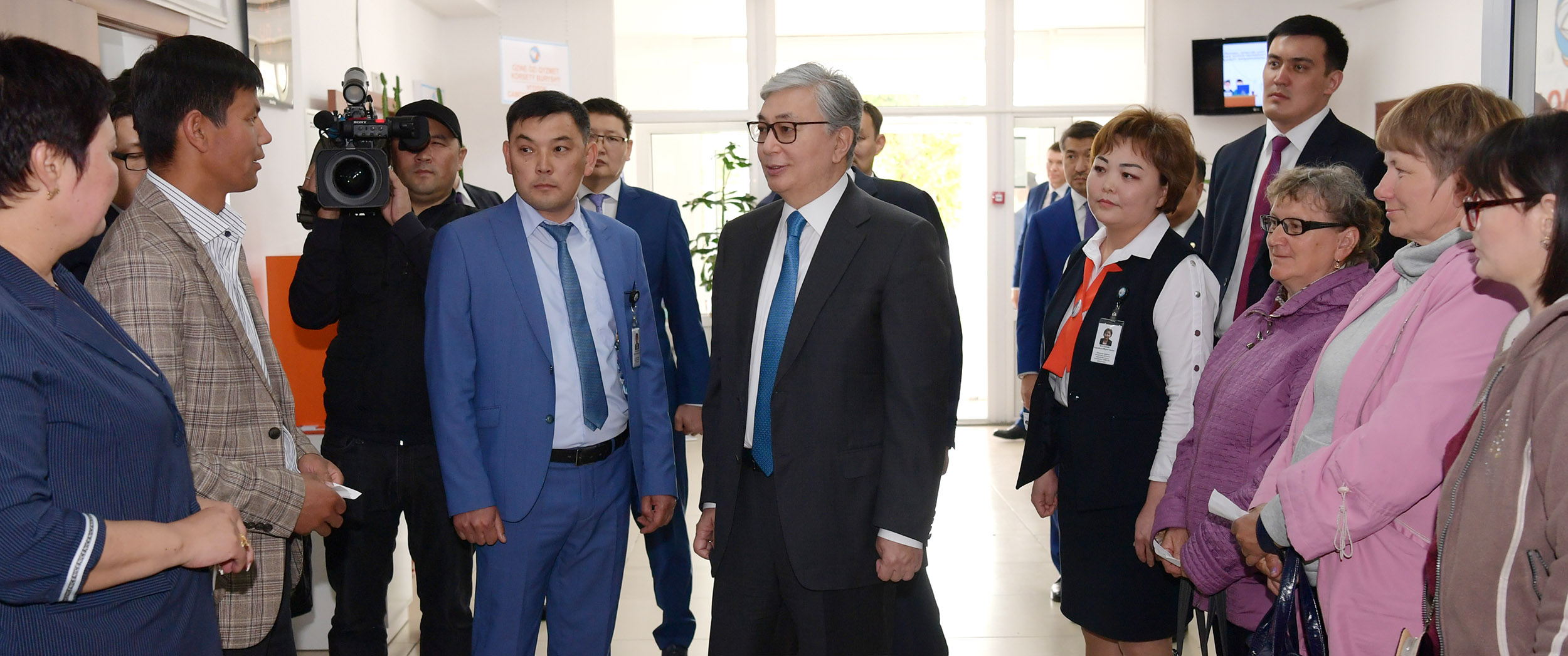 Қазақстан Президенті Қасым-Жомарт Тоқаев Қаратал ауданы әкімдігіне барды