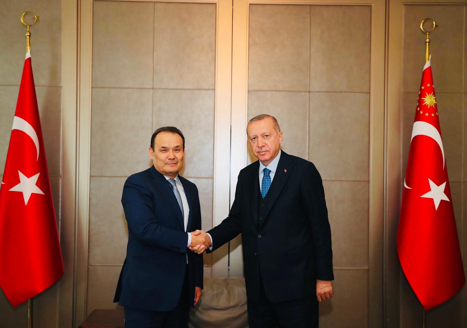 Режеп Тайып Ердоған Түркі кеңесінің Бас хатшысы Бағдад Әмiреевті қабылдады