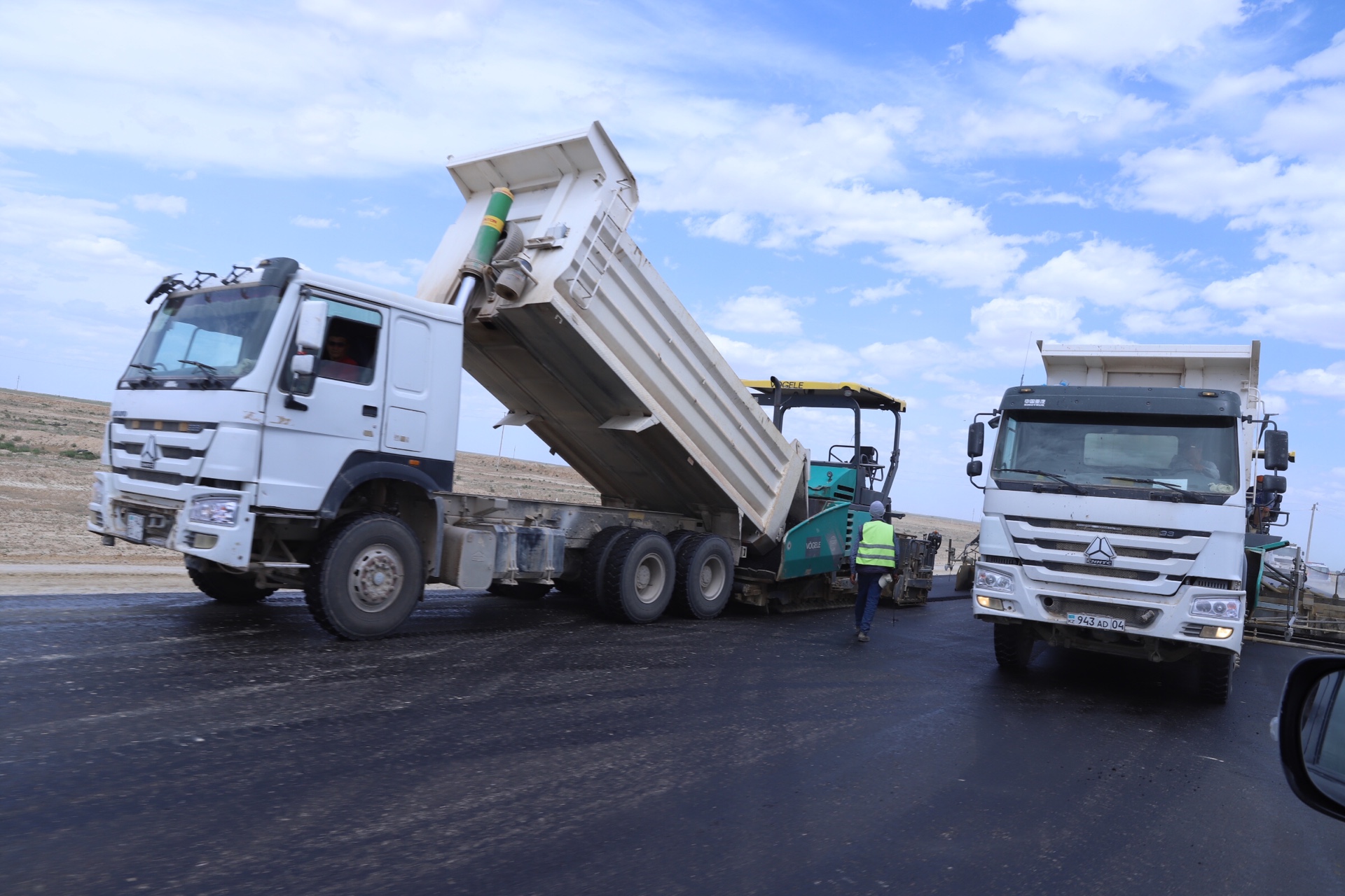 Тәженге дейінгі жол құрылысы күзде аяқталады