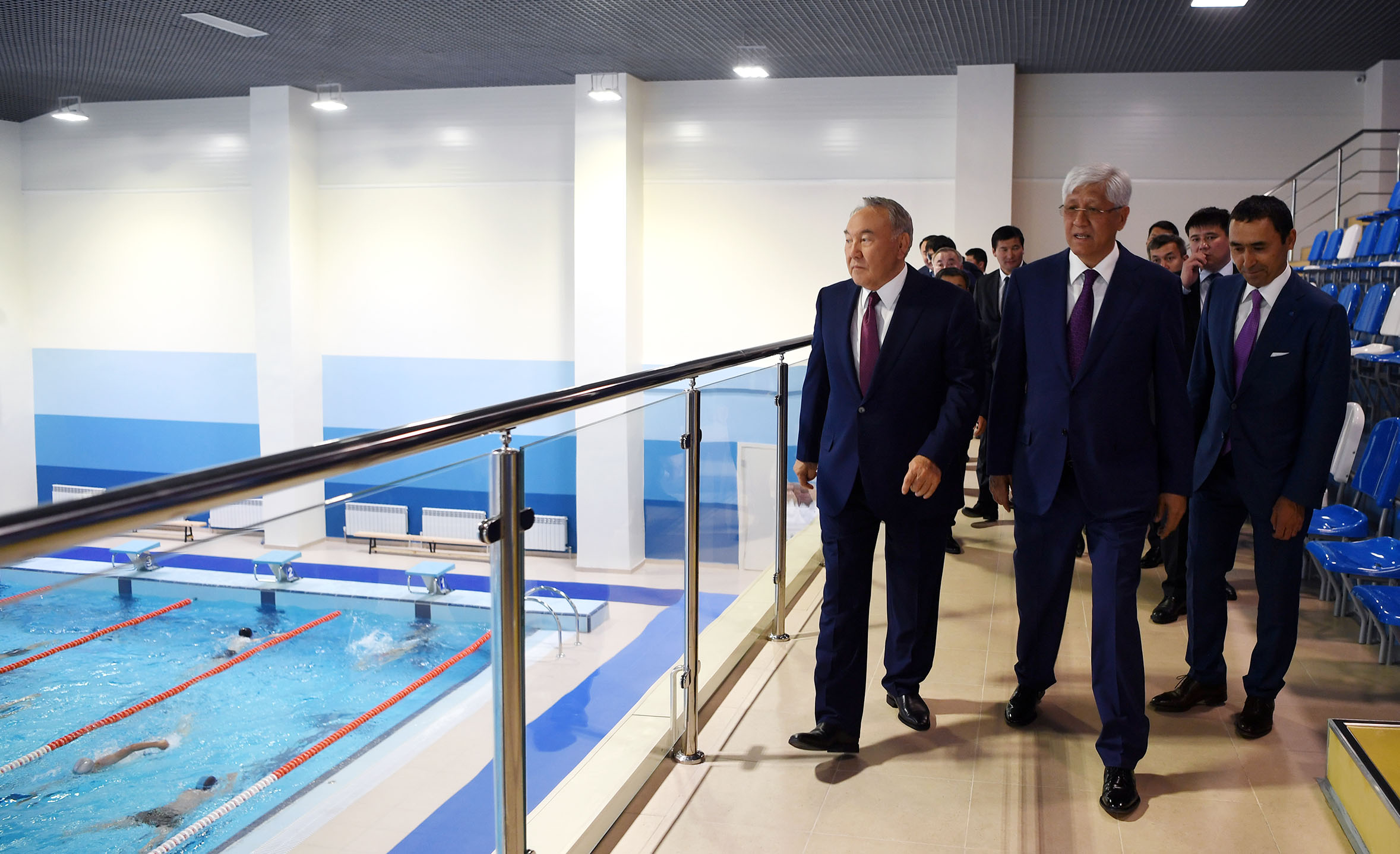 Нұрсұлтан Назарбаев «Үшқоңыр» спорт кешенінің ашылу рәсіміне қатысты