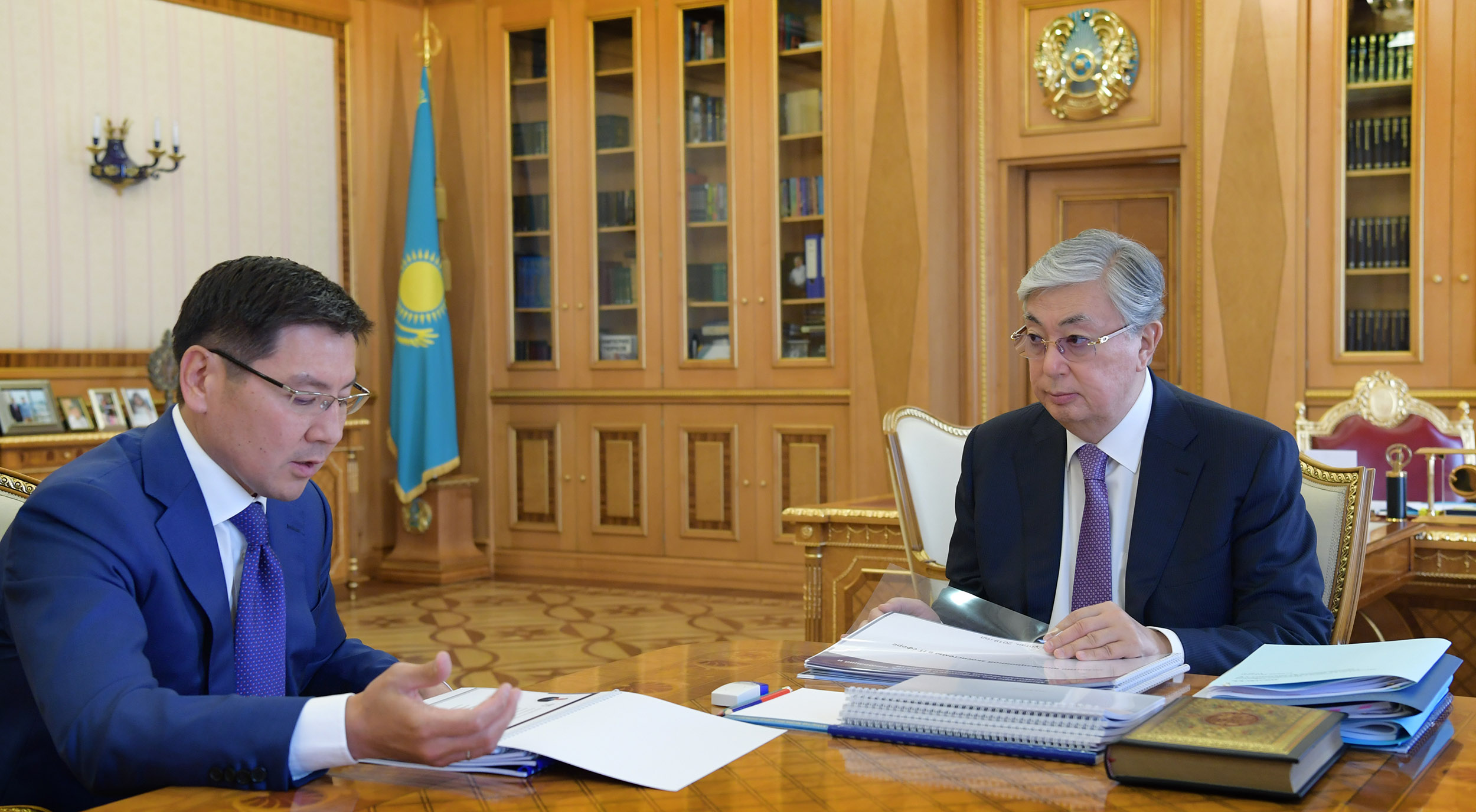 Қазақстан Президенті Қасым-Жомарт Тоқаев Асқар Жұмағалиевті қабылдады