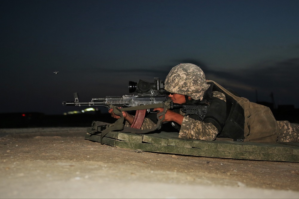 Қазақстан Қарулы Күштері түнгі уақыт жағдайында интенсивтік жауынгерлік даярлықты жүргізуде