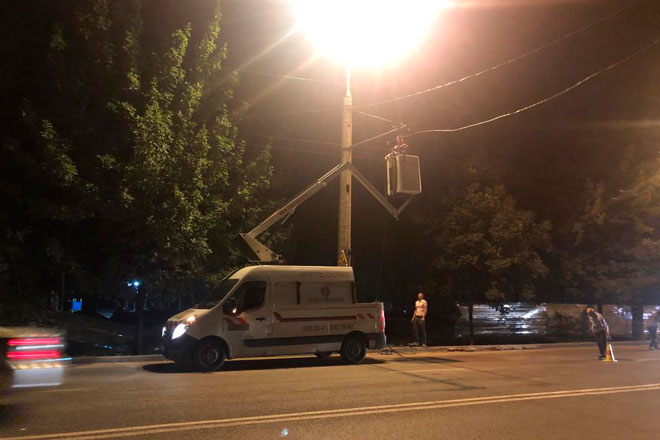 Алматыда 121 көшенің 140 шақырымдық сыртқы жарықтандыру желісі аяқталды