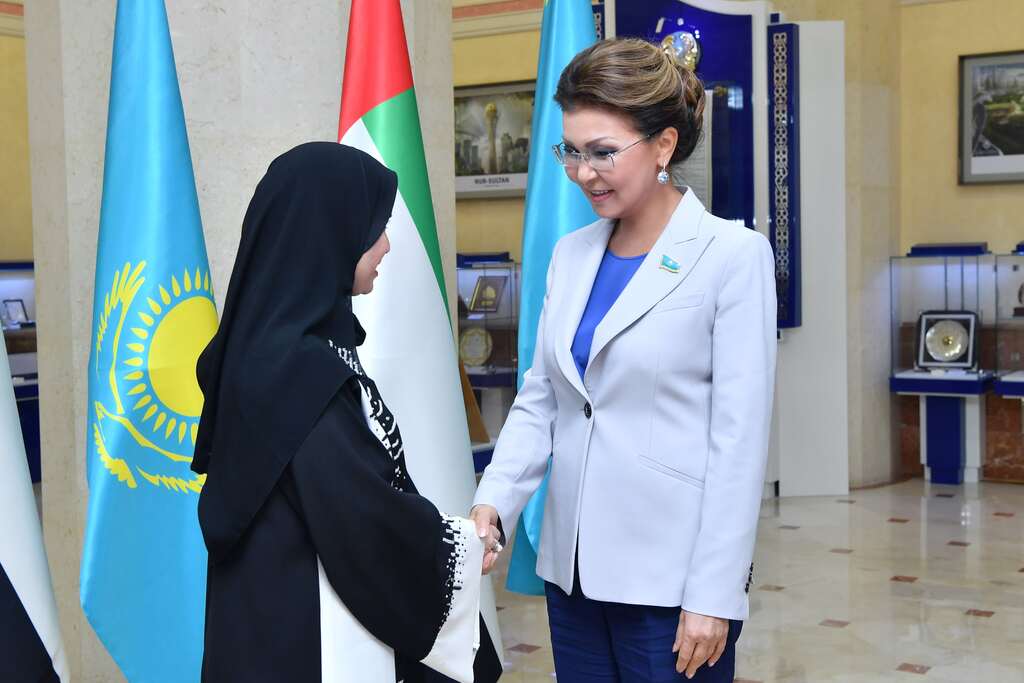 Д. Назарбаева Біріккен Араб Әмірліктері Федералдық ұлттық кеңесінің Төрағасымен кездесті