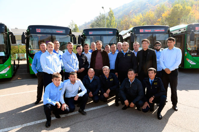 Алматыда №92 бағыттағы автобустар жаңарды