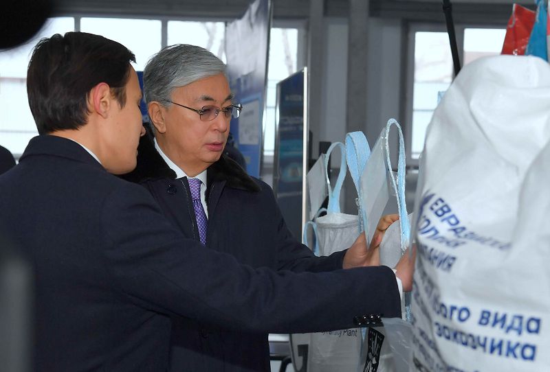 Қасым-Жомарт Тоқаев «Новопэк» ЖШС-ның жұмысымен танысты