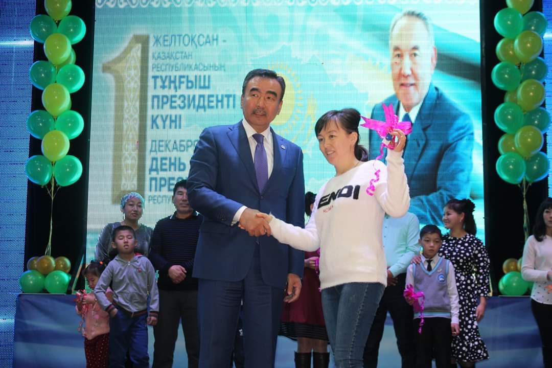 Текелі қаласында 14 отбасы қоныс тойын тойлады