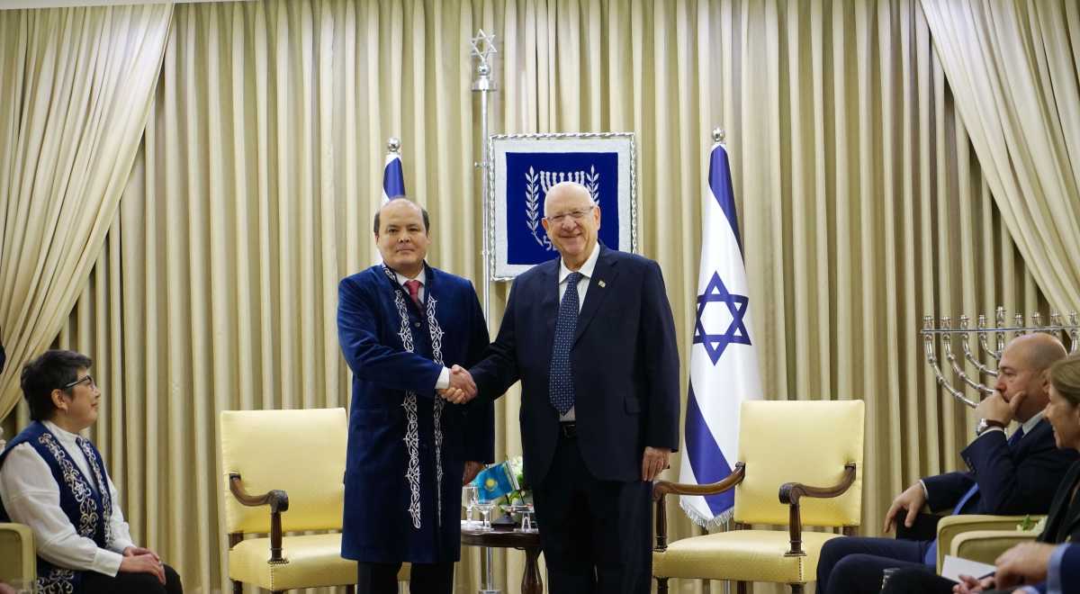 Қазақстан Елшісі Израиль Президентіне сенім грамоталарын тапсырды