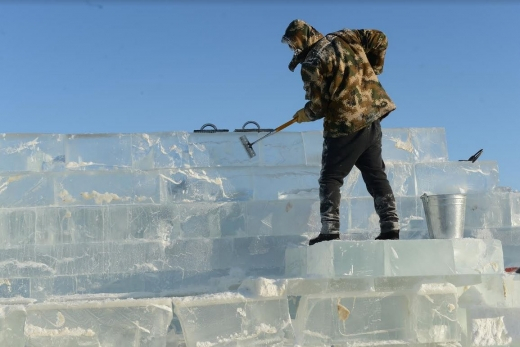 Сандықтау ауданында мұз қалашықтары тұрғызылуда