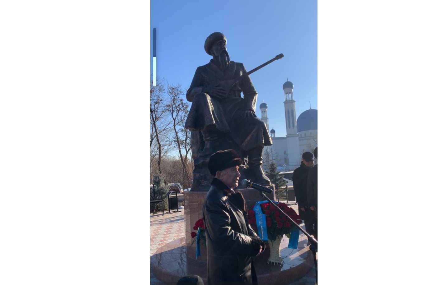 Таразда Кенен Әзірбаев ескерткіші ашылды