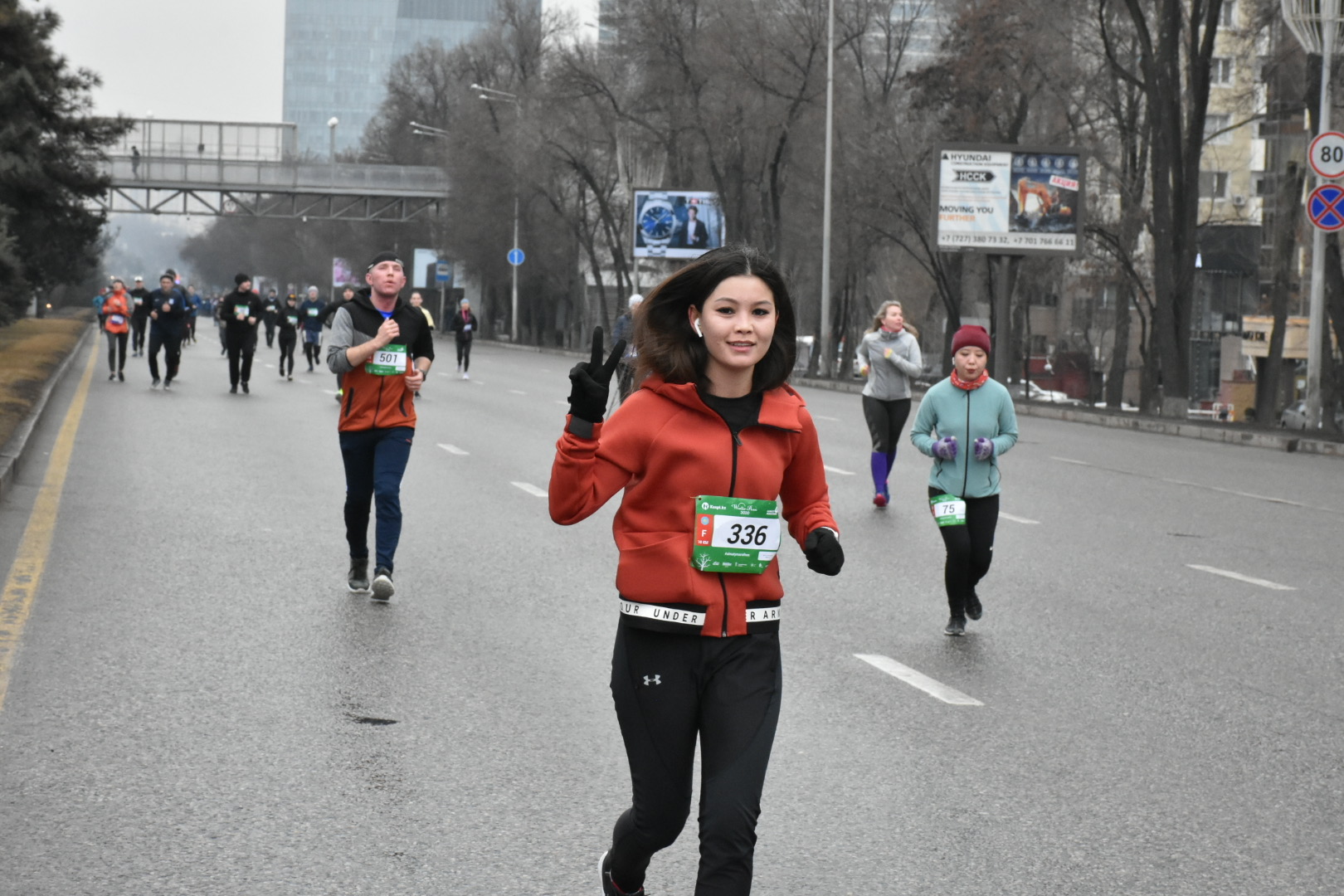 Алматыда қысқы жүгіру жарысы өтті