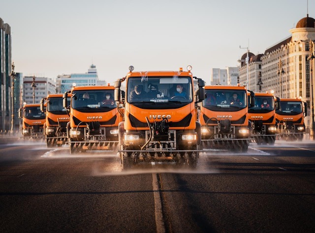 Көкшетауға дезинфекция жасайтын автокөліктердің алғашқы легі келді