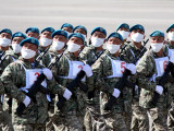 Қазақстандық әскерилер Мәскеуде өтетін шеруге дайындалуда