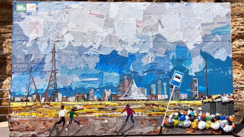 Нұр-Сұлтанда полиэтилен пакеттерінен жасалған арт-нысан ашылды