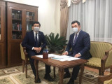 Түркі академиясының басшысы Асхат Аймағамбетовпен кездесті