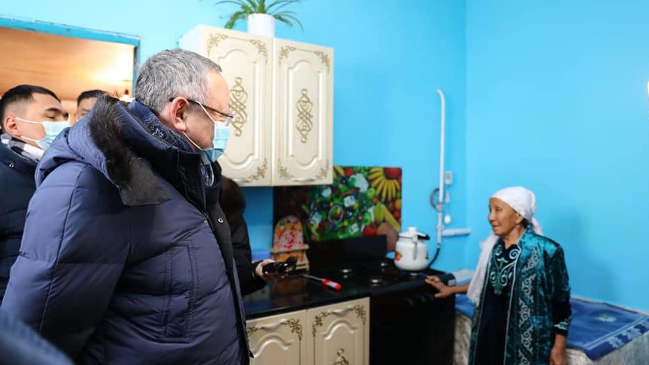 Ырғыз ауданының Жаныс би ауылына газ тартылды