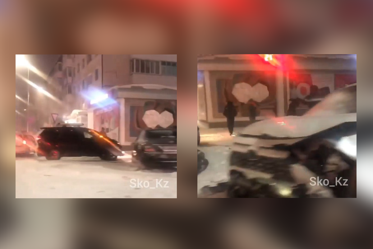 Петропавлда үш автокөлік соғысқан жол апаты болды