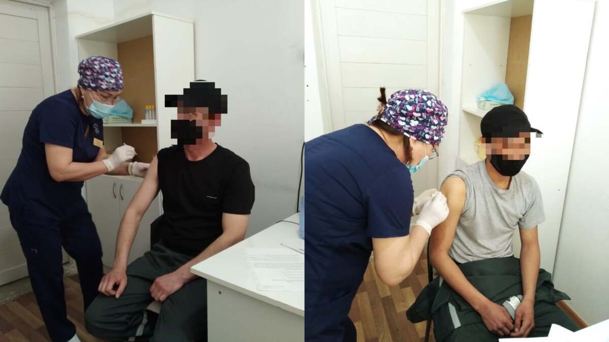 Абақтыдағылар да коронавирусқа қарсы екпе алды