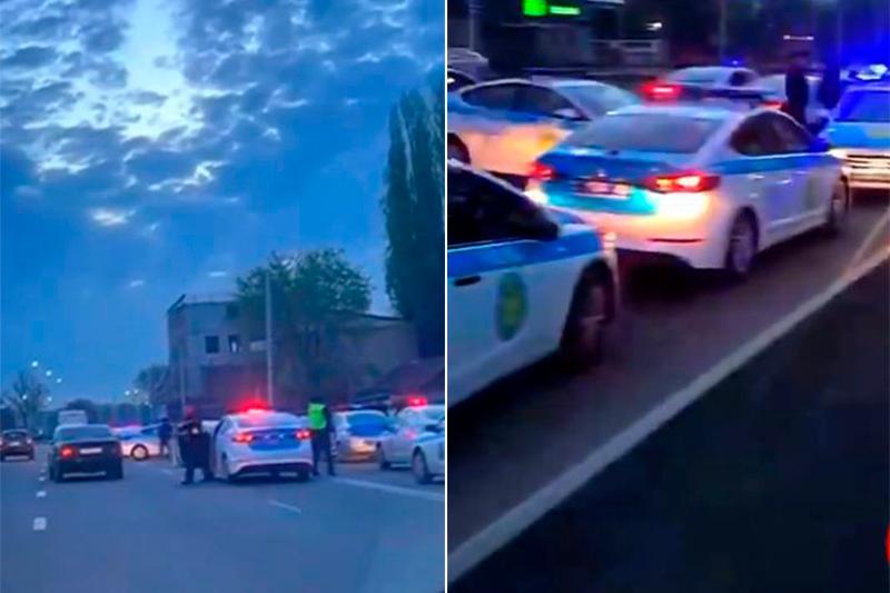 Алматыда жүргізуші куәлігі жоқ азамат полицейлерден қашып құтылмақ болды