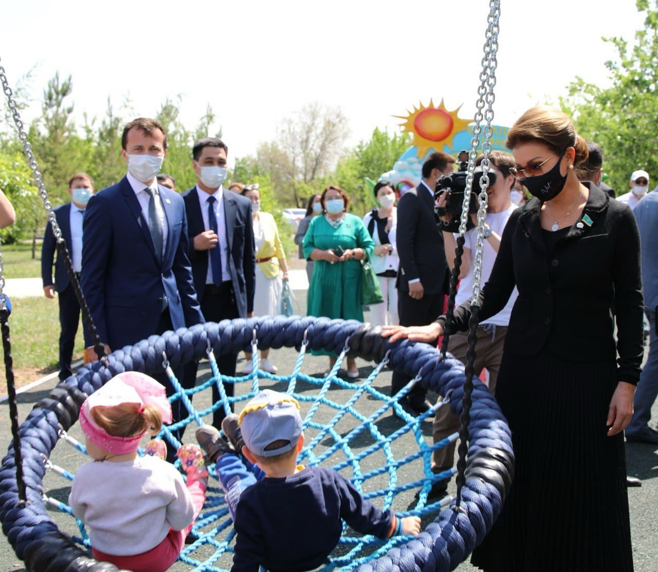 Жарқын қаладағы жаңа саябақ