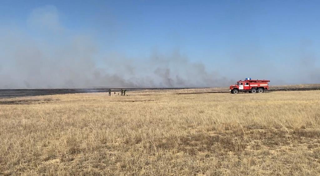 Ұлытау ауданындағы алапат өрт ауыздықталуға жақын