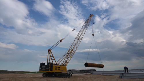 «Егемен» назарындағы нысан - Күршімде көпір құрылысы қарқынды