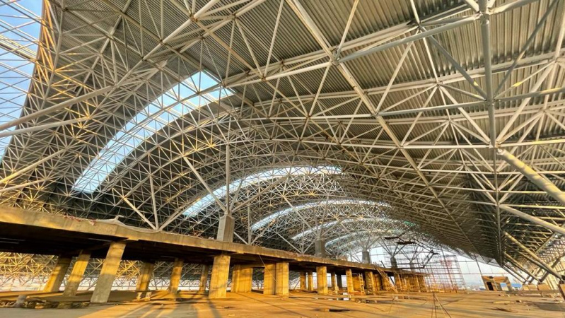 Шымкент әуежайының жолаушылар терминалы құрылысы аяқталуға жақын