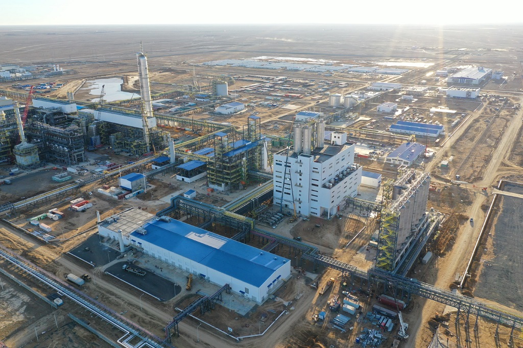 Полипропилен зауытының негізгі құрылысы мәресіне жетті