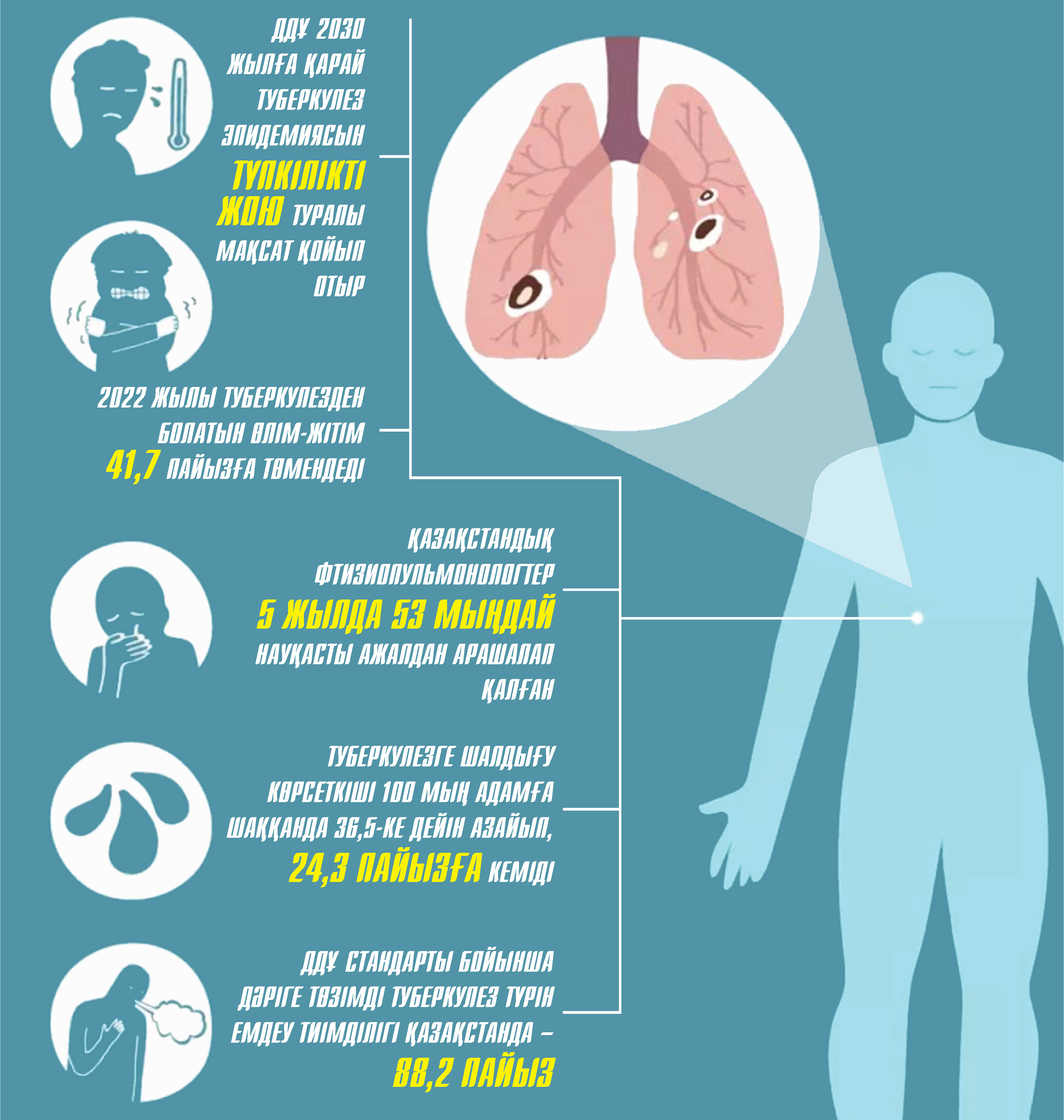 Құлантаза айығу қолыңыздан келеді: Елімізде туберкулез эпидемиясы толық тоқтады
